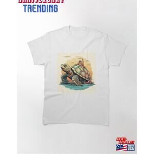 Aesthetic Turtle Sticker Classic Tshirt